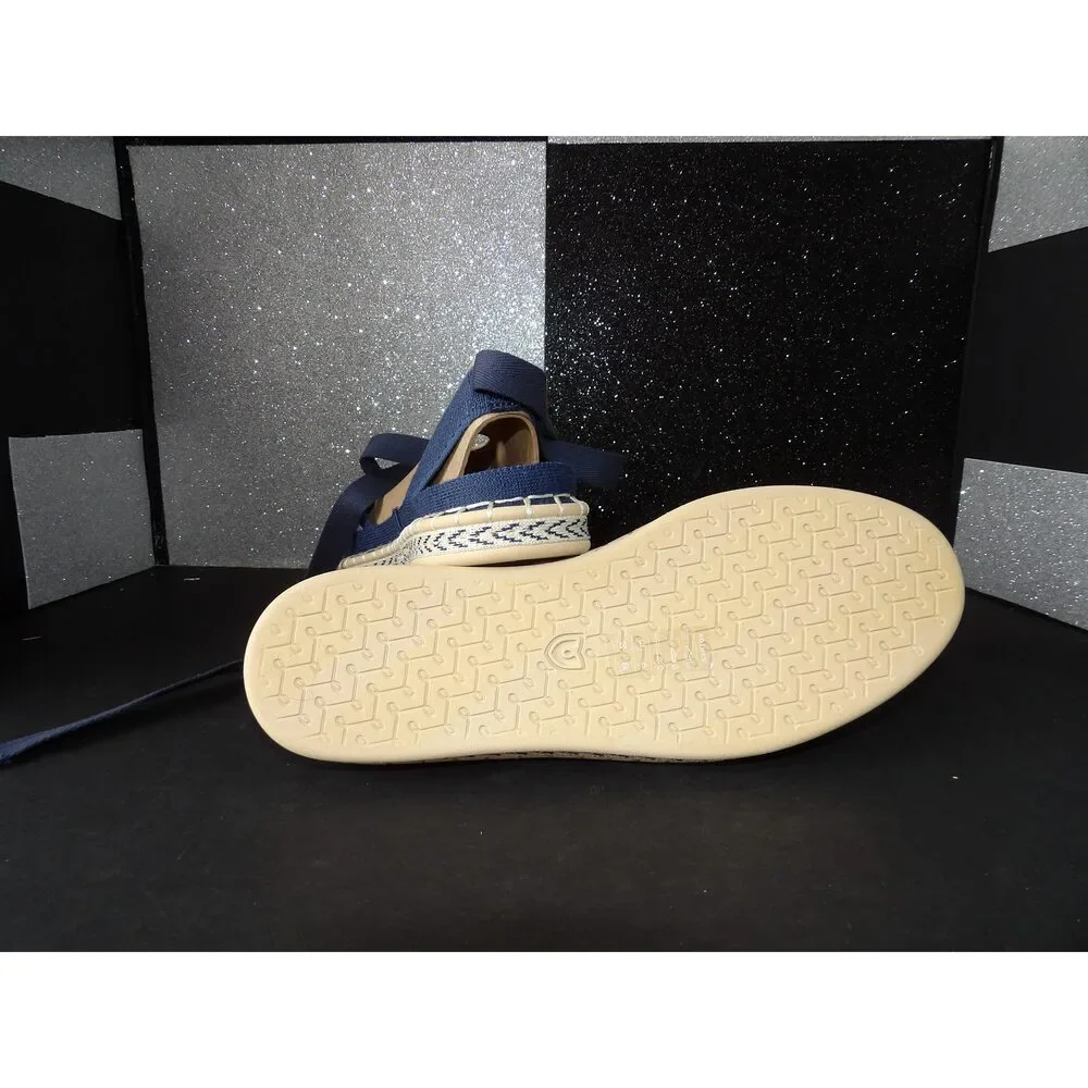 Rothy's Esapadrille- Blue, White (US 8W)